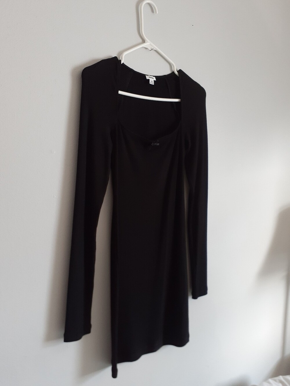 Garage Black Ribbed Women's Dress